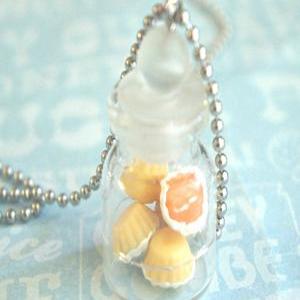 Assorted Fruit Pies In A Jar Necklace