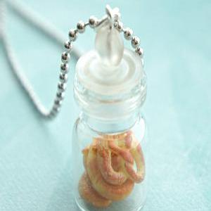Pretzels In A Jar Necklace