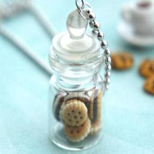 Cookie Sandwiches In A Jar Necklace