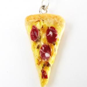 Pepperoni Pizza Necklace - Food Jewelry