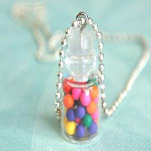 Gumballs In A Jar Necklace
