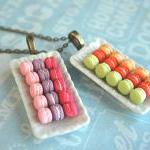 French Macaron Plate Necklace
