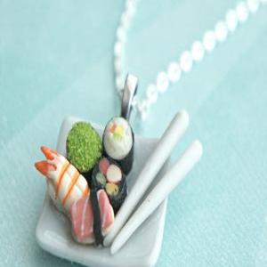 Sushi Plate Necklace
