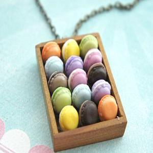 French Macaron Tray Necklace