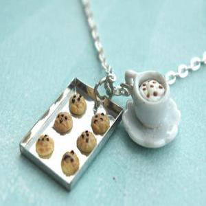 Cookies And Coffee Necklace