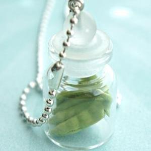Snap Peas In A Jar Necklace