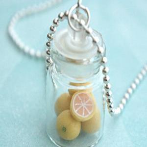 Lemons In A Jar Necklace