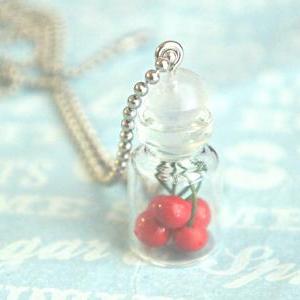 Cherries In A Jar Necklace