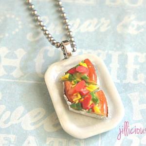 Pizza Plate Necklace