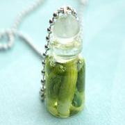 pickles in a jar necklace