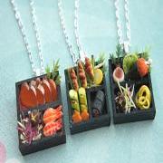 sushi bento necklace