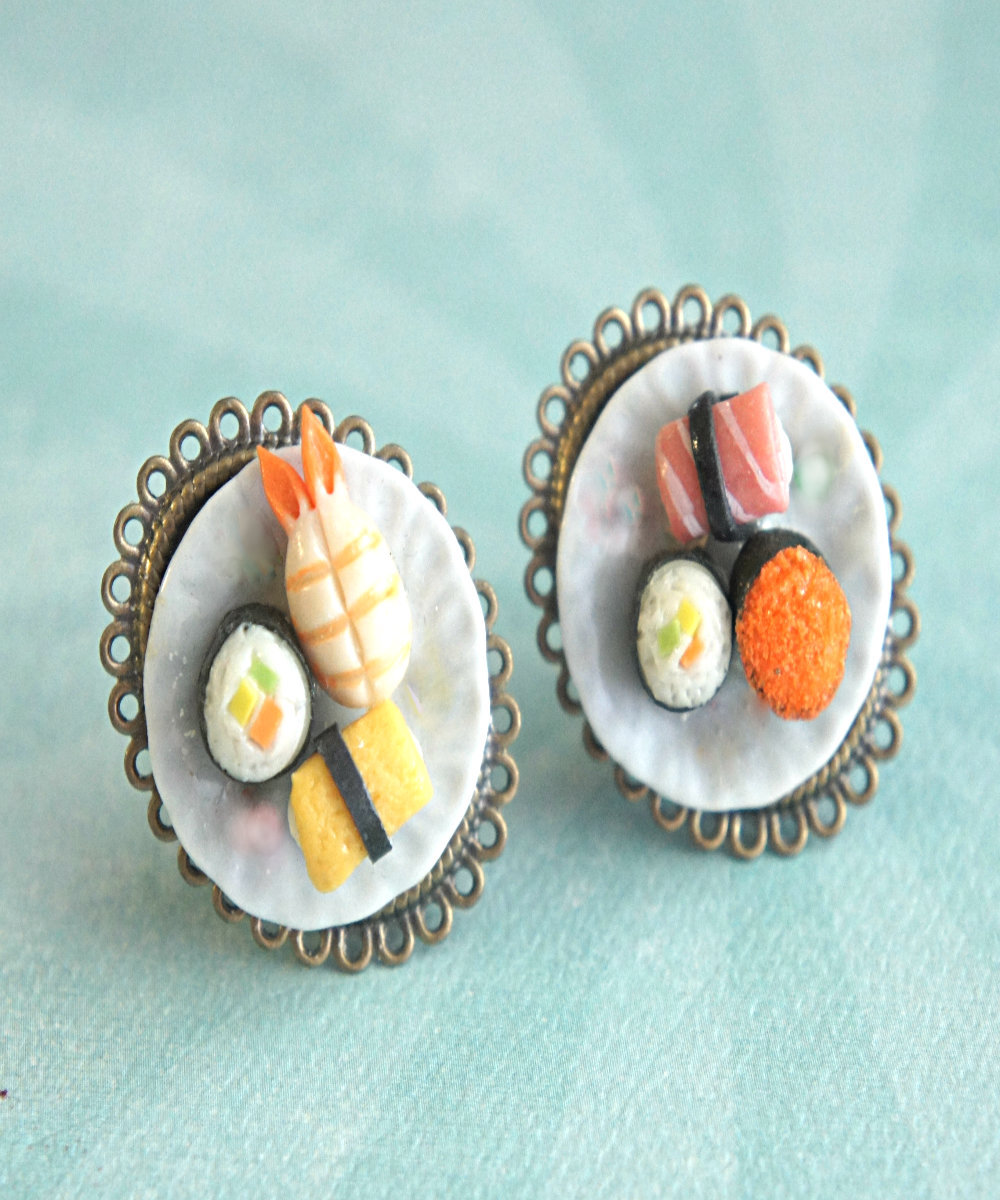 Sushi Plate Cameo Ring