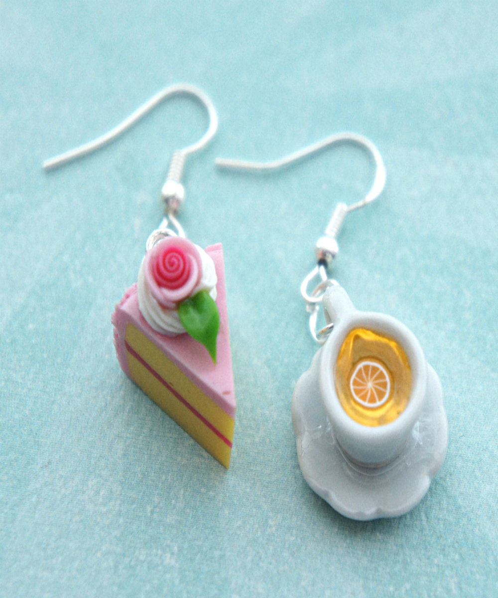 Cake And Lemon Tea Earrings
