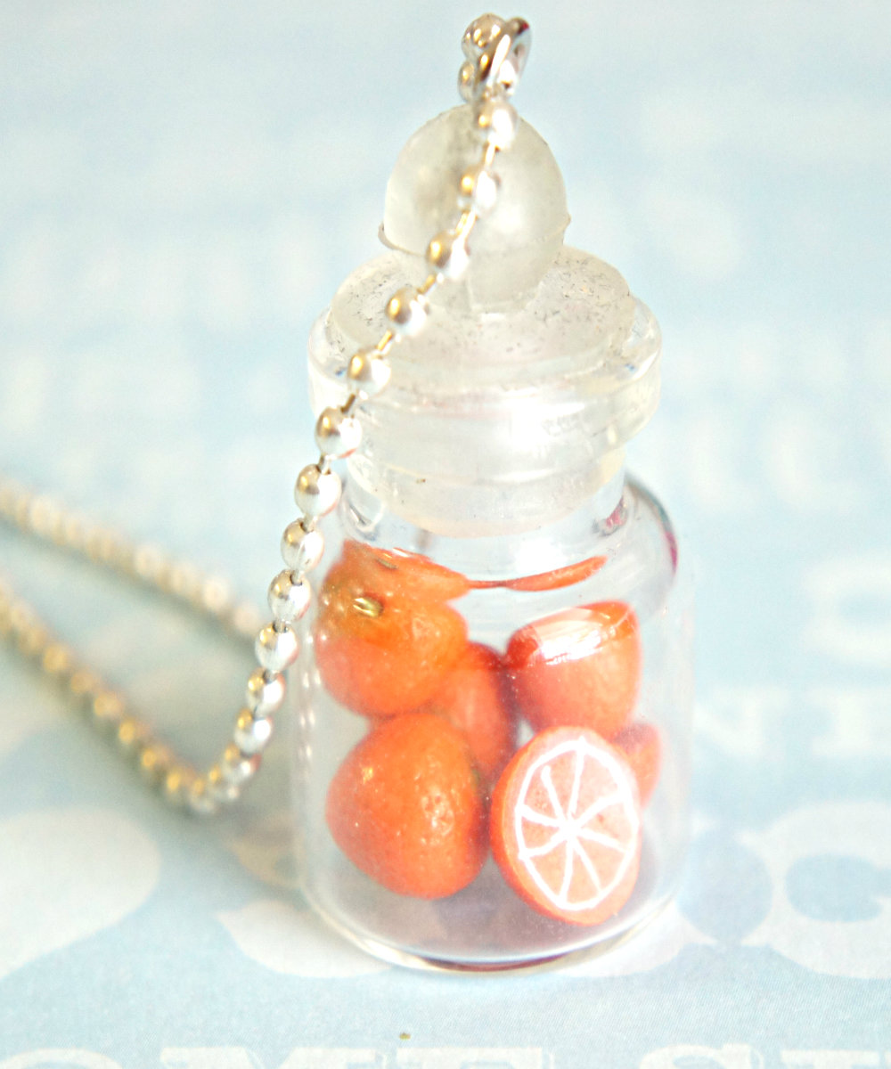 Oranges In A Jar Necklace