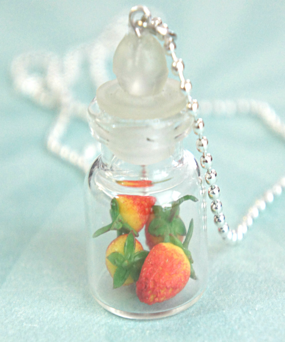 Strawberries In A Jar Necklace
