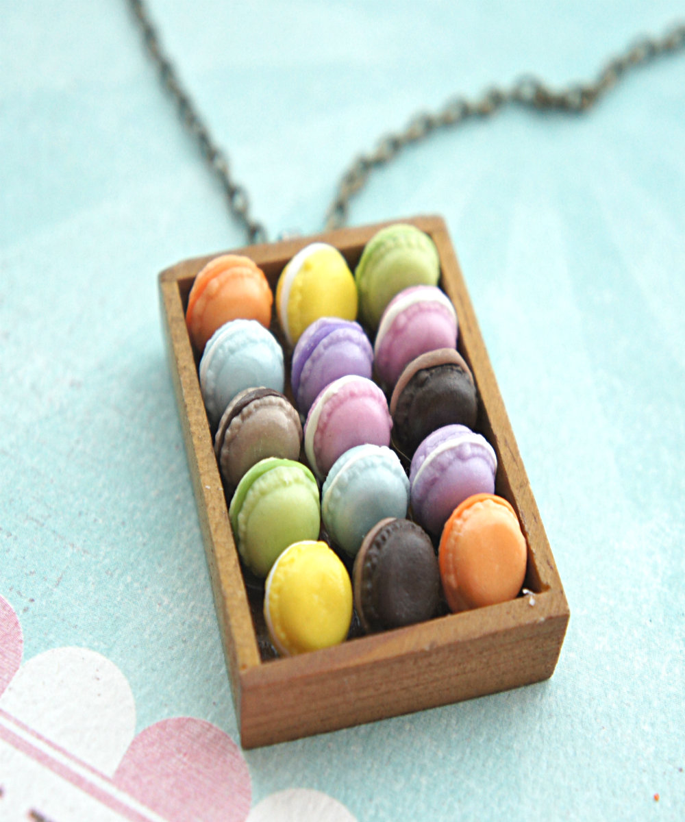 French Macaron Tray Necklace