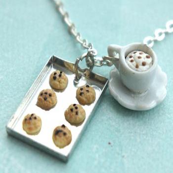 Cookies And Coffee Necklac..