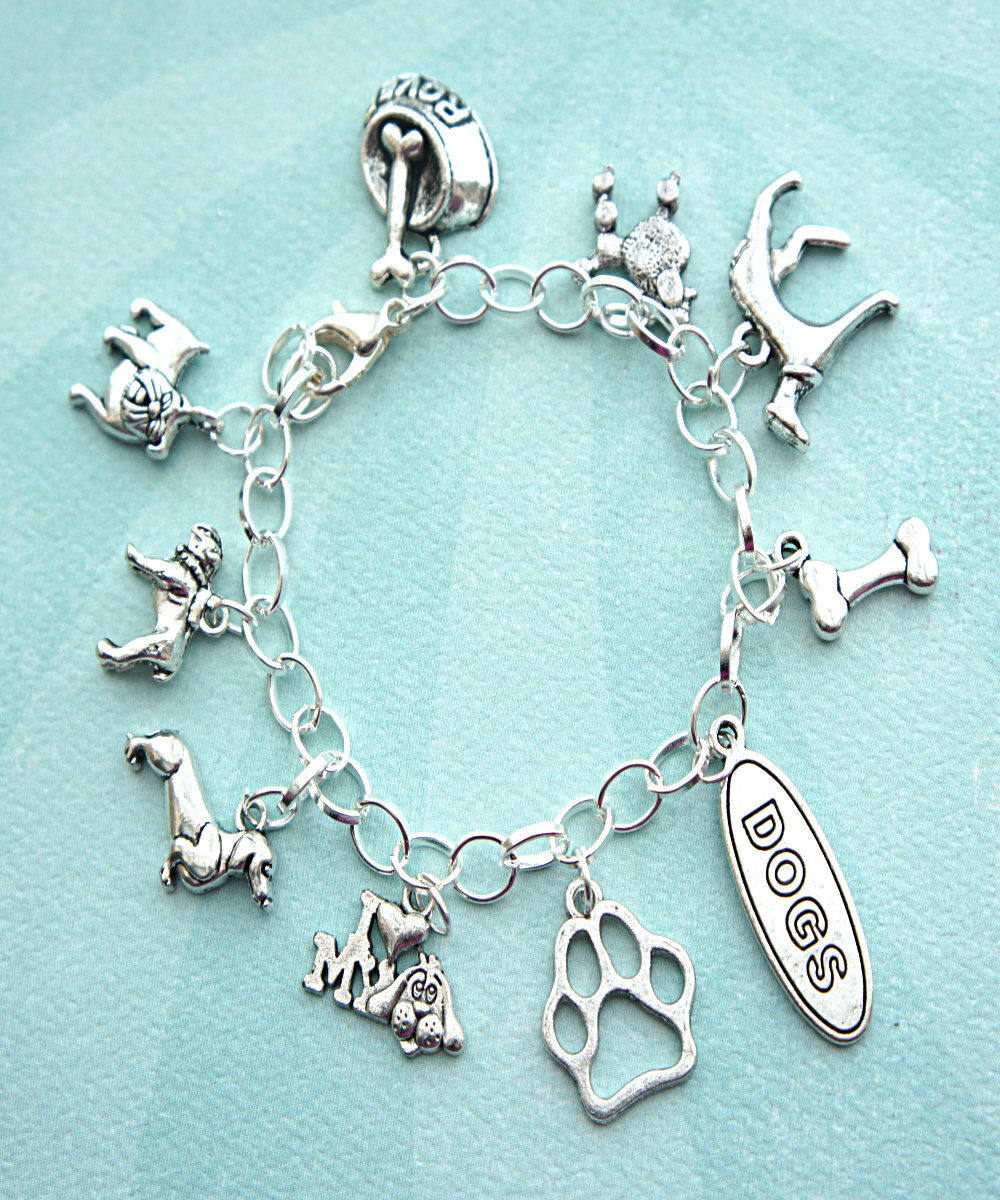Dog Lover Charm Bracelet on Luulla